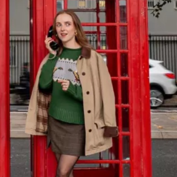 L.L. Bean Women's Adirondack Flannel-Lined Barn Coat in Dark Khaki, Size XS - Picture 13 of 15